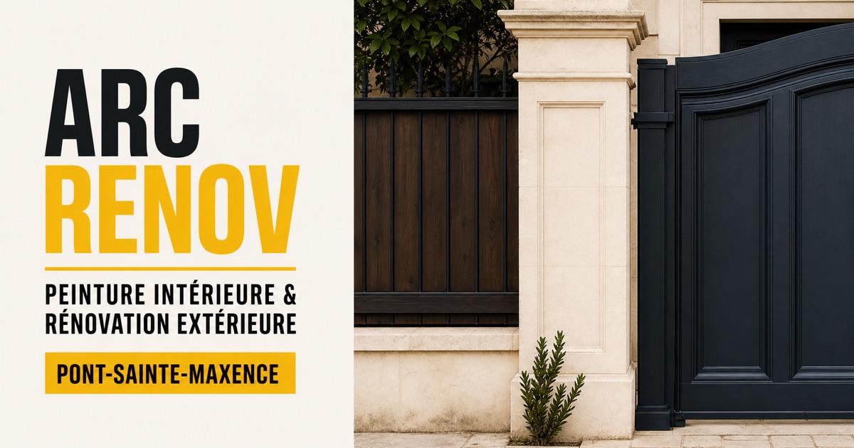 ARC RENOV — Peinture intérieure et rénovation extérieure à Pont-Sainte-Maxence et dans les communes proches.