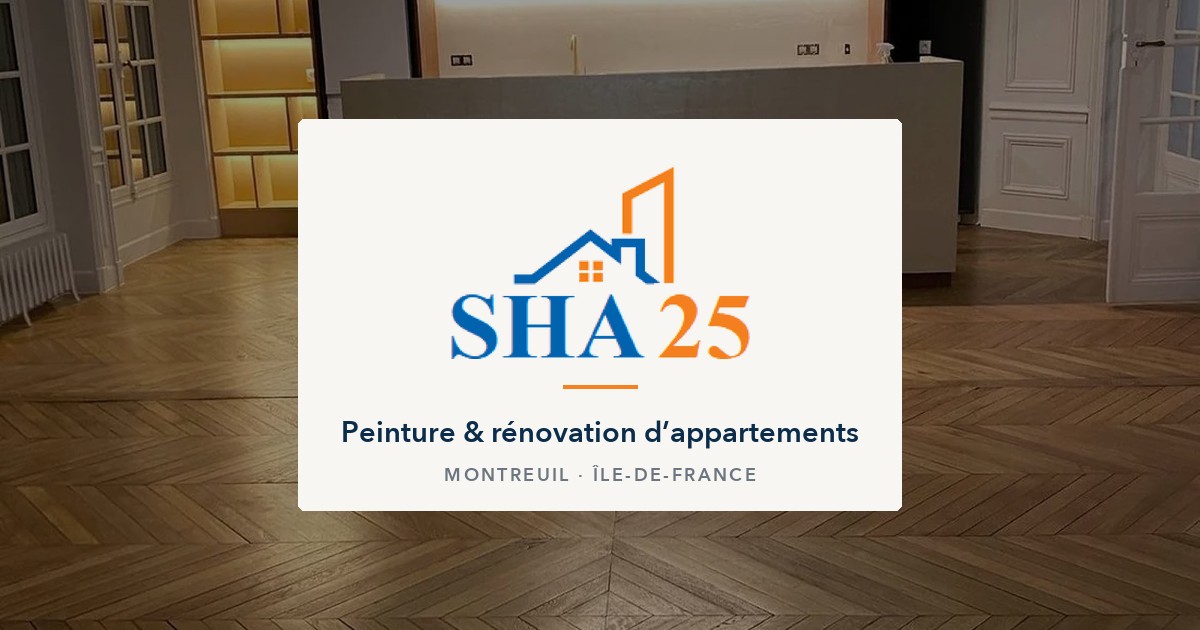SHA 25 — Peinture et rénovation d'appartements en Île-de-France.